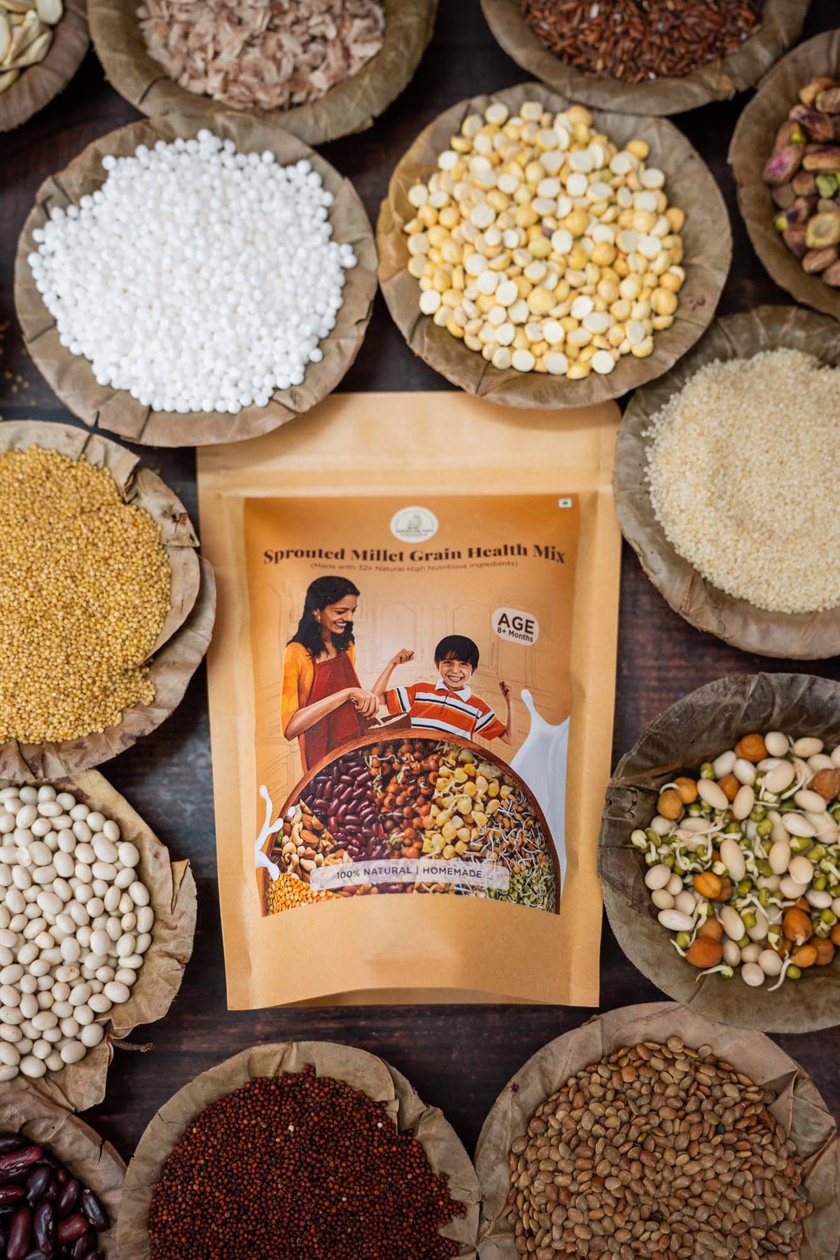 Millets Mix Packet Sprouted Millet Grain Health Mix | Multi Millet Health Drink ...