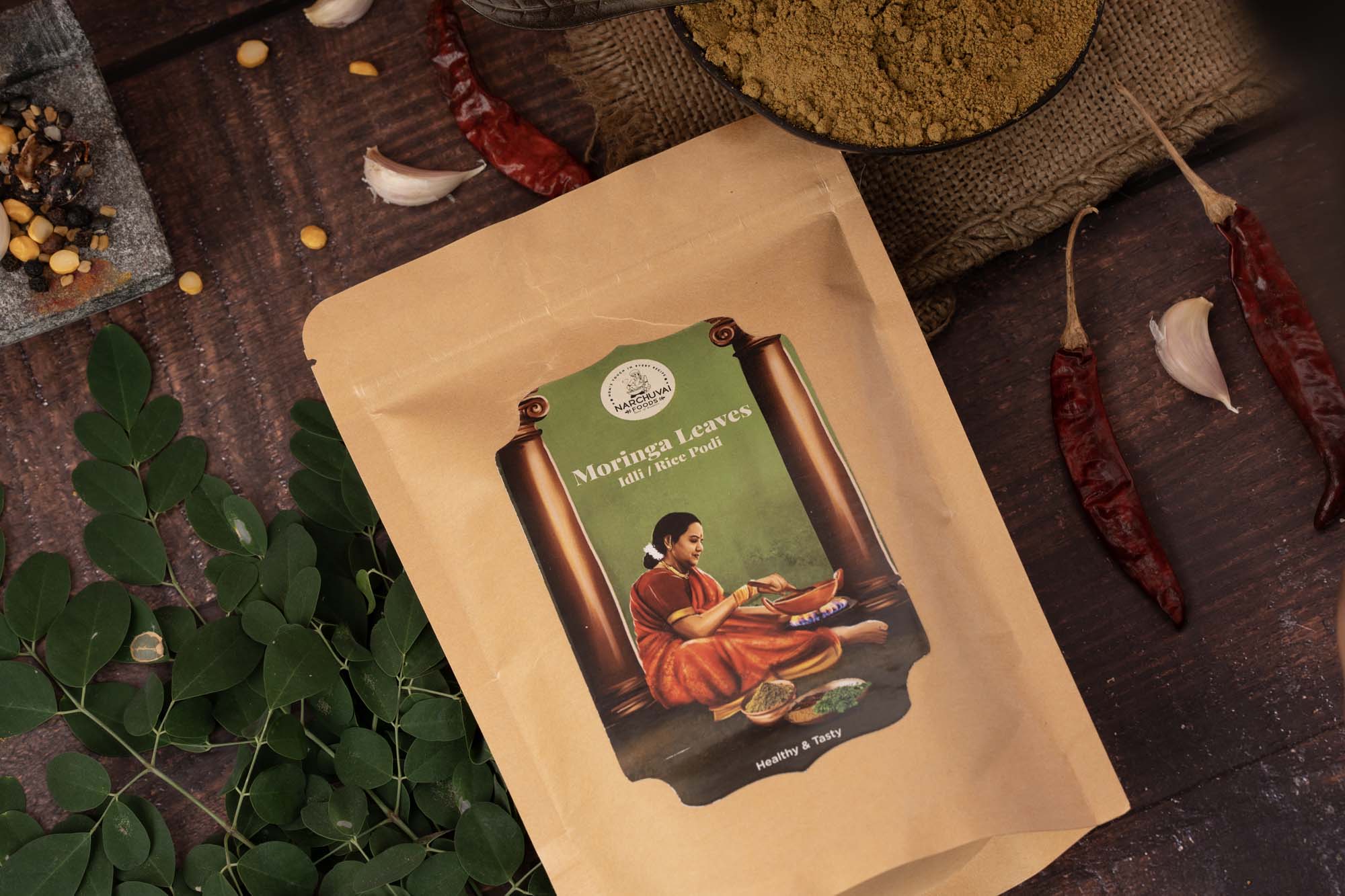 Moringa Leaves Idly Podi