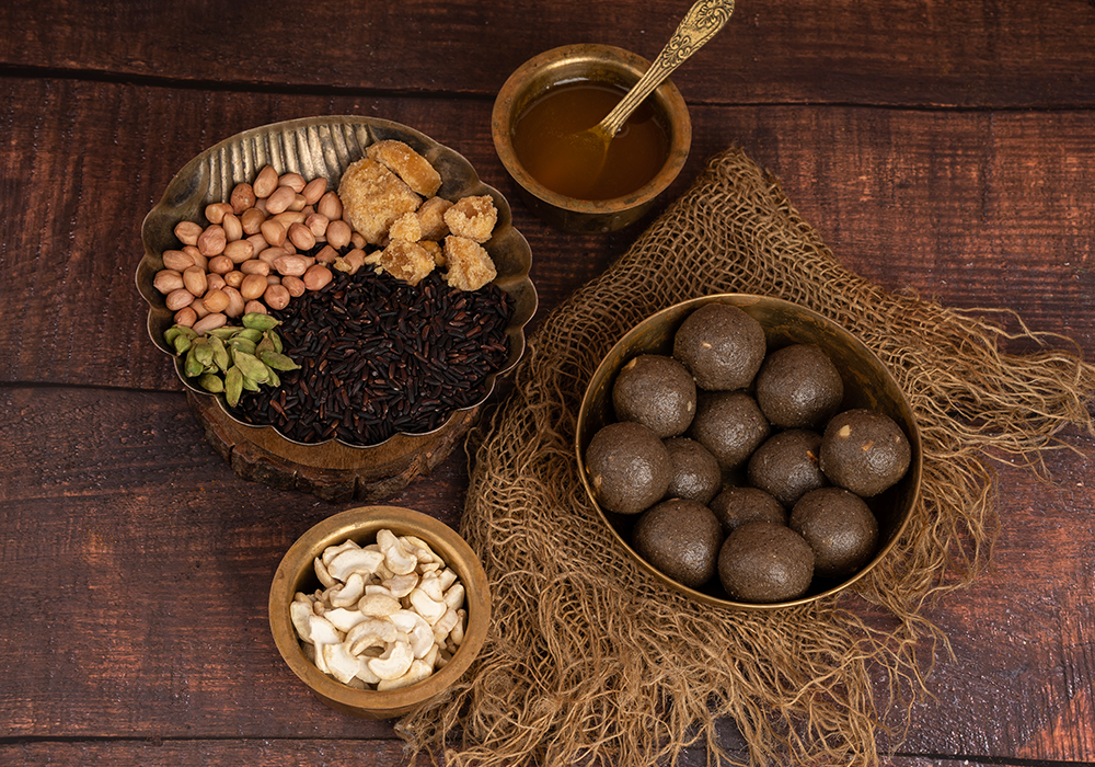 black rice laddu