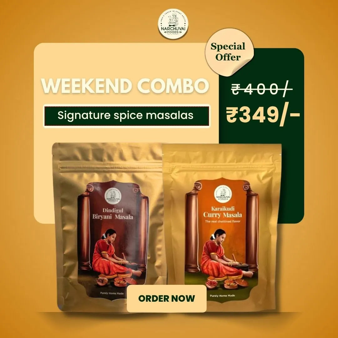 Weekend Combo (Dindigul Biryani Masala + Karaikudi Curry Masala)